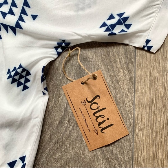 Soleil Aztec Kin Beach Kimono Cover up NWT - Picture 11 of 16